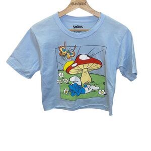 Blue Smurf Crop Top